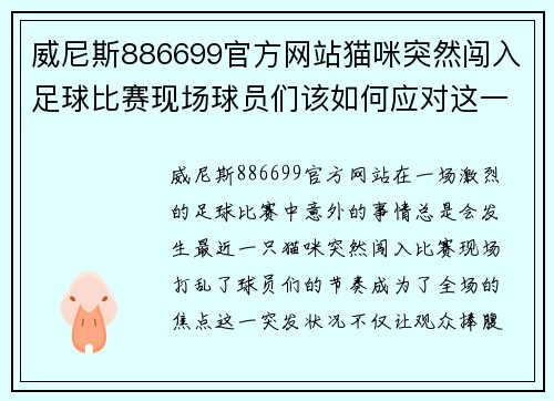 威尼斯886699官方网站猫咪突然闯入足球比赛现场球员们该如何应对这一突发状况